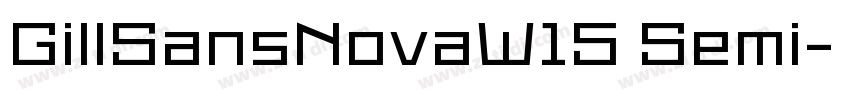 GillSansNovaW15 Semi字体转换